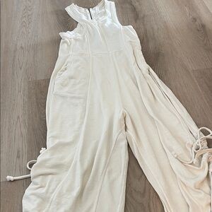 Daily practice Elegant Cream Jumpsuit